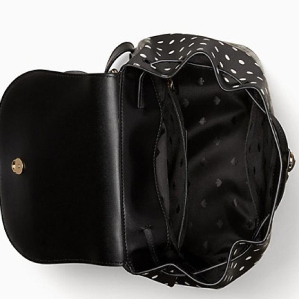 New Kate Spade Disney x Kate Spade New York Minnie Mouse Backpack/Leather/Black - Picture 7 of 9